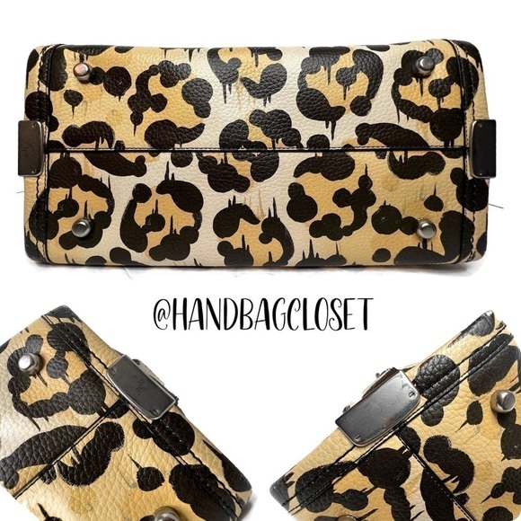 Coach Wild Beast Leopard Swagger Cheetah Animal Print Runway Purse Bag Handbag - Picture 6 of 16